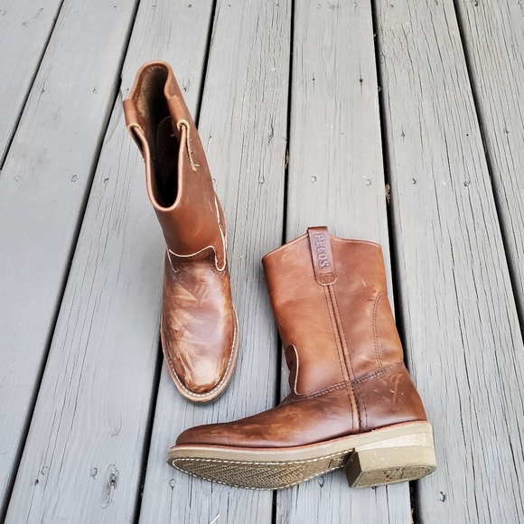 Red Wing Shoes Shoes - Red Wing Shoes Pecos Style 1155 Nailseat 11" Soft Toe Pull-On Work Boots 7